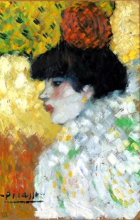 Woman in Profile by Pablo Picasso (inspired)