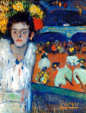 Au Moulin Rouge (Le Divan Japonais) by Pablo Picasso (inspired)
