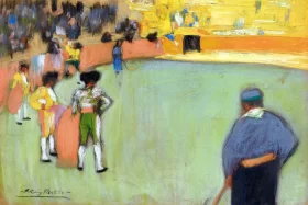Course De Taureaux by Pablo Picasso (inspired)