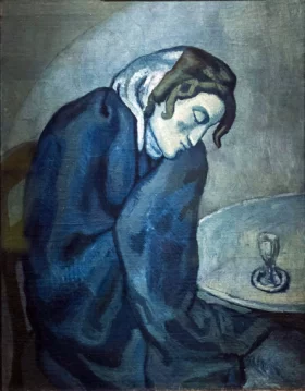 Drunk Woman Is Tired by Pablo Picasso (inspired)
