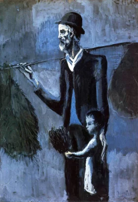 Seller of Gul by Pablo Picasso (inspired)