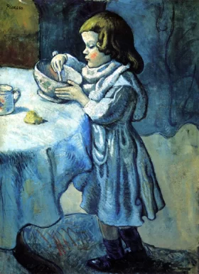 Le Gourmet (The Greedy Child) by Pablo Picasso (inspired)
