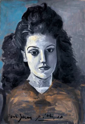 Portrait D'inès by Pablo Picasso (inspired)