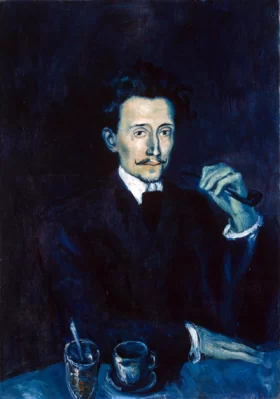 Portrait of Soler by Pablo Picasso (inspired)