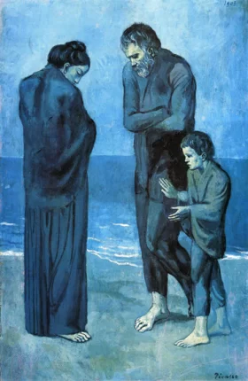 The Tragedy by Pablo Picasso (inspired)