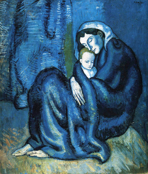 Mother and Child by Pablo Picasso (Inspired by), oil painting reproduction on canvas Mother and Child by Pablo Picasso (inspired)