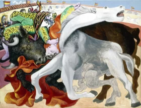 Bullfight- Death of the Bullfighter by Pablo Picasso (inspired) Bullfight- Death of the Bullfighter by Pablo Picasso (inspired)