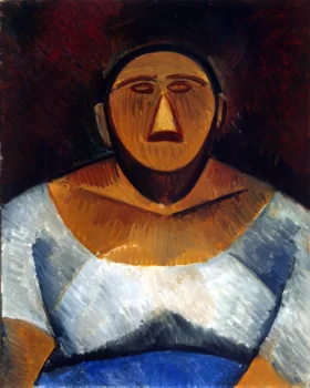 Farm Woman (Half-Length) by Pablo Picasso (inspired) Farm Woman (Half-Length) by Pablo Picasso (inspired)
