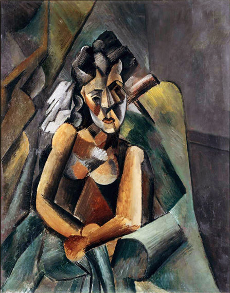 Femme Assise (Sitzende Frau) by Pablo Picasso (Inspired by) - Oil Painting  Reproduction | Kosh mArt USA