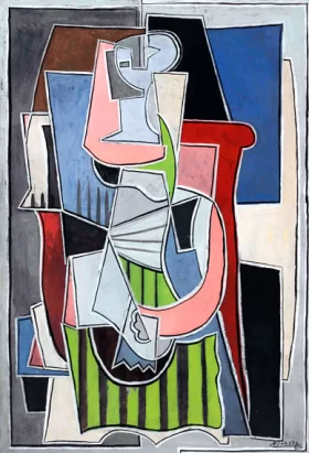 Femme Assise Dans Un Fauteuil by Pablo Picasso (inspired) Femme Assise Dans Un Fauteuil by Pablo Picasso (inspired)