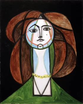Femme Au Collier Jaune by Pablo Picasso (inspired) Femme Au Collier Jaune by Pablo Picasso (inspired)