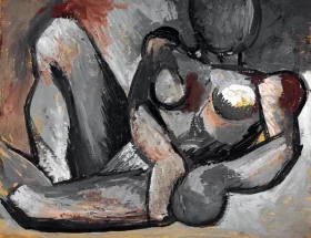 Nu Appuyé (Femme Étendue) by Pablo Picasso (inspired) Nu Appuyé (Femme Étendue) by Pablo Picasso (inspired)