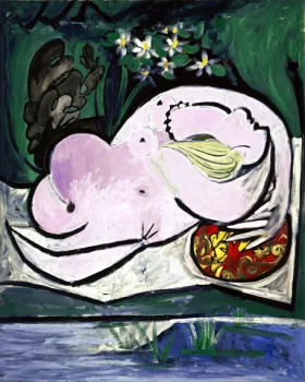 Nude in the Garden by Pablo Picasso (inspired)