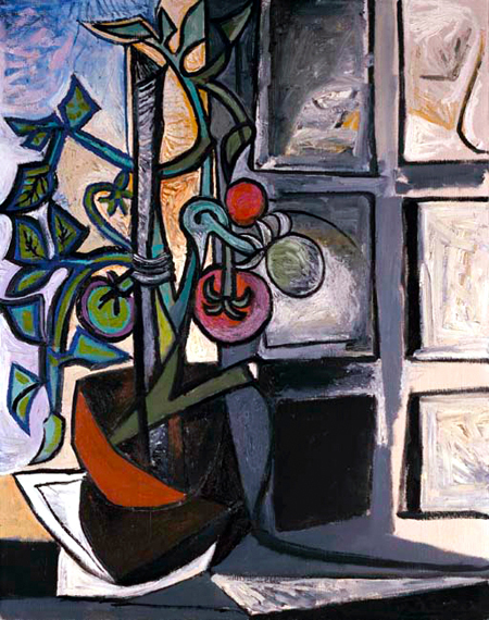 Plant De Tomates by Pablo Picasso (Inspired by), oil painting reproduction on canvas Plant De Tomates by Pablo Picasso (inspired)