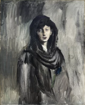 Fernande with a Black Mantilla by Pablo Picasso (inspired)