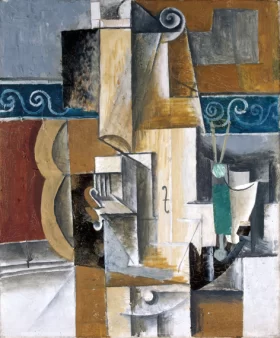 Guitar and Violin by Pablo Picasso (inspired)