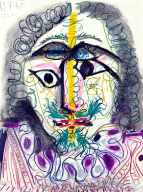 Mousquetaire, Buste by Pablo Picasso (inspired)