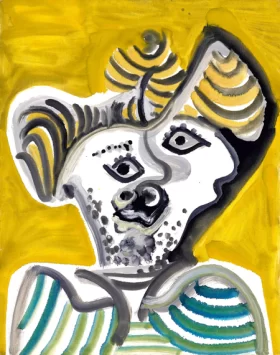 Tête D'homme by Pablo Picasso (inspired)