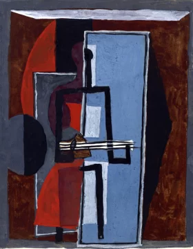 The Banjo Player by Pablo Picasso (inspired)