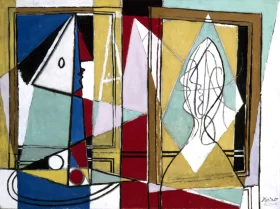 Two Women in the front of a Window by Pablo Picasso (inspired)