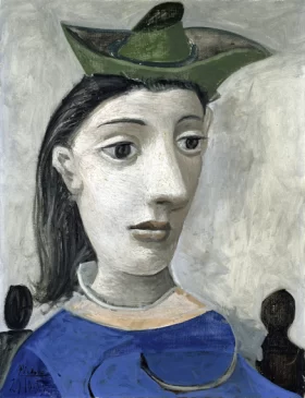Woman with Green Hat by Pablo Picasso (inspired)