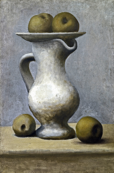 Still Life with Pitcher and Apples by Pablo Picasso (Inspired by), oil painting reproduction on canvas Still Life with Pitcher and Apples by Pablo Picasso (inspired)
