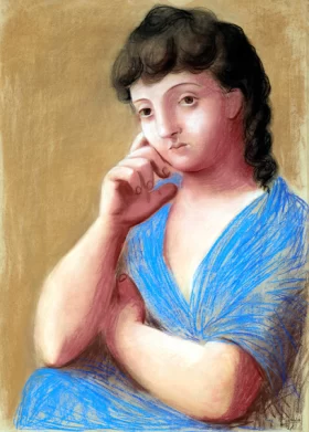 Femme Accoudée by Pablo Picasso (inspired)