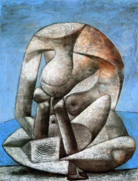 Great Bather Reading by Pablo Picasso (inspired)