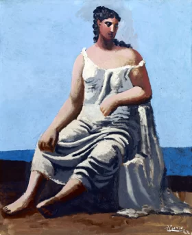 Woman by the Sea by Pablo Picasso (inspired)