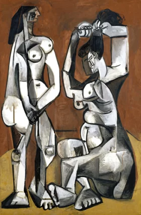 Women at their Toilette by Pablo Picasso (inspired)