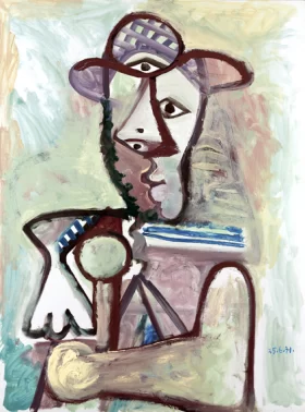 Buste D'homme by Pablo Picasso (inspired)