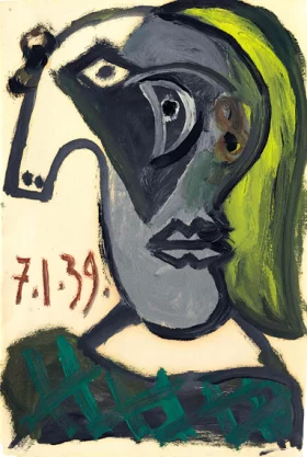 Tête De Femme (Dora Maar) by Pablo Picasso (inspired)