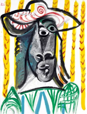 Tête by Pablo Picasso (inspired)