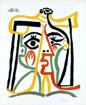 Head of a Woman by Pablo Picasso (inspired)