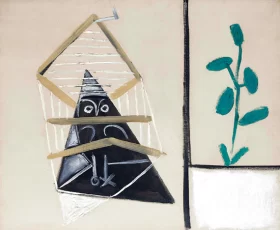 Nature Morte à L'oiseau En Cage by Pablo Picasso (inspired)