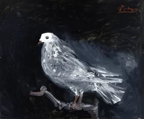 Pigeon on a Perch by Pablo Picasso (inspired)