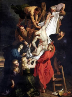 Descent from the Cross - Triptych - Center Panel by Peter Paul Rubens Descent from the Cross - Triptych - Center Panel by Peter Paul Rubens