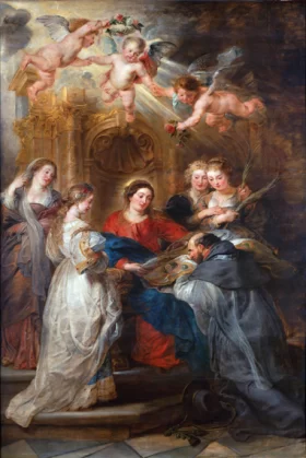 The Triptych of St. Ildefonso-Center Panel by Peter Paul Rubens The Triptych of St. Ildefonso-Center Panel by Peter Paul Rubens