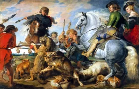Wolf and Fox Hunt 1616 by Peter Paul Rubens Wolf and Fox Hunt 1616 by Peter Paul Rubens