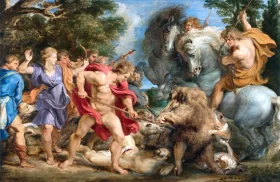 The Calydonian Boar Hunt by Peter Paul Rubens The Calydonian Boar Hunt by Peter Paul Rubens