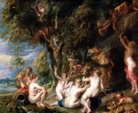 Nymphs and Satyrs 1635 by Peter Paul Rubens Nymphs and Satyrs 1635 by Peter Paul Rubens