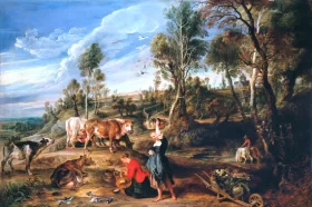 The Farm at Laken by Peter Paul Rubens The Farm at Laken by Peter Paul Rubens