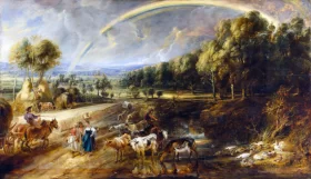 The Rainbow Landscape 1636 by Peter Paul Rubens The Rainbow Landscape 1636 by Peter Paul Rubens