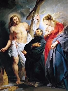 Saint Augustine Between Christ and the Virgin 1615 by Peter Paul Rubens Saint Augustine Between Christ and the Virgin 1615 by Peter Paul Rubens