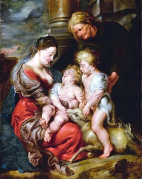 The Virgin and Christ Child, with Saints Elizabeth and John the Baptist by Peter Paul Rubens The Virgin and Christ Child, with Saints Elizabeth and John the Baptist by Peter Paul Rubens