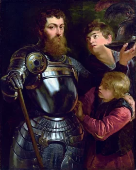 Portrait of a Commander, Three-Quarter-Length, Being Dressed For Battle by Peter Paul Rubens Portrait of a Commander, Three-Quarter-Length, Being Dressed For Battle by Peter Paul Rubens