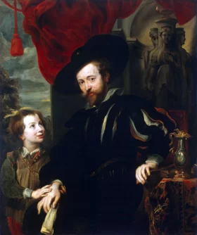 Portrait of Rubens with his son Albert by Peter Paul Rubens Portrait of Rubens with his son Albert by Peter Paul Rubens