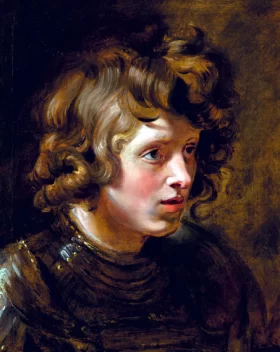 Head of a young Man Wearing Armour by Peter Paul Rubens Head of a young Man Wearing Armour by Peter Paul Rubens