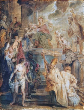 The Mystical Marriage of St. Catherine by Peter Paul Rubens