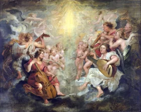 Music Making Angels by Peter Paul Rubens